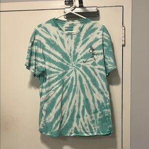 Grateful Dead Junk Food Clothing Men's Green Tie-Dye Shirt